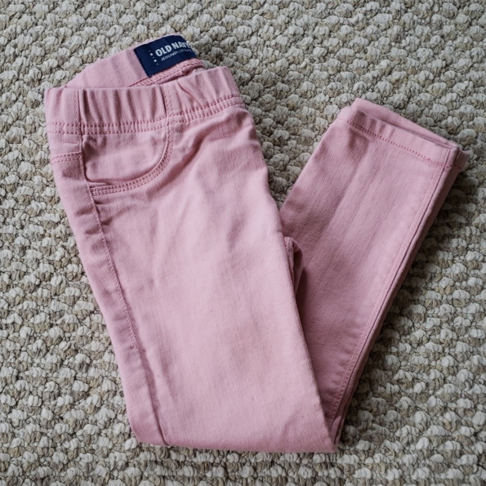 Pink skinny jeggings